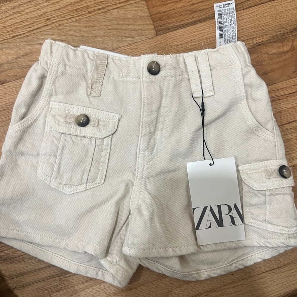 Zara girls cargo shorts